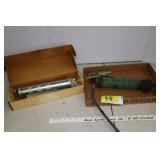 Grease guns, one new in box