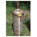 Silver tank 100lb propane