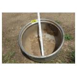 Stainless steel tub w/bottom attach holes