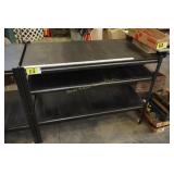 Metal shop table w/3 shelves