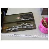 S-K toolbox, various 1/4" sockets/ratchets