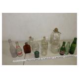 Collection of glass bottles
