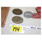 Tony Lama state buckles & Co-op