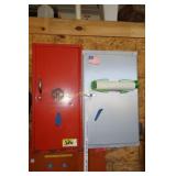 2 metal cabinets