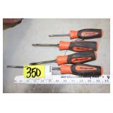 Snap-on screwdrivers