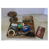 Wire,razor blades, misc items