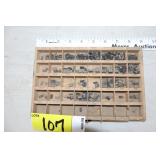 Printers dye, letters & numbers