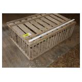 Wooden chicken crate