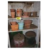 Planters & metal gas can