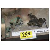 2- 1.5" vices & small anvil