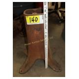 Heavy antique cast iron base