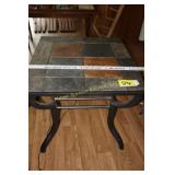Slate top end table