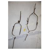 Antique Cow neck poker to keep them from crawling