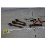 Diamond crescent wrenches, misc tools