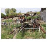 Rack & misc metal pieces