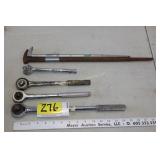 ratchets, pry bar/punches