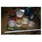Misc planters & water cans
