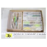 Lures-includes crank baits, Rapalla, twister tails