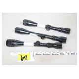 3 Weaver scopes- V9-W 3x9, V9-IIN 3x9, V9-IIW 3x9