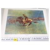 Frederic Remington "Stamped by Lightning"