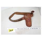 Leather holster George Lawrence Co w/.44 Rem mag