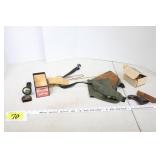 pistol grip, Nydar shotgun sight, etc