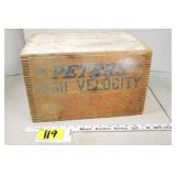 Vintage Peters wooden ammo box