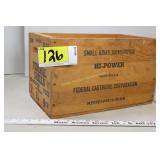 Federal 12ga vintage wooden box