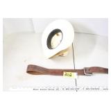 2 straw hats sz 7 & leather belt