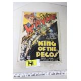 John Wayne tin sign
