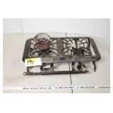 Cast Iron camp stove & smelting pot