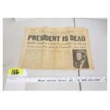 The Daily PLainsman 11/22/63 JFK Assasination