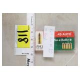 50ct .45 Auto rounds