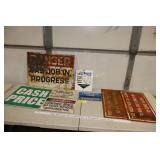 Metal Warning and Danger SIgns