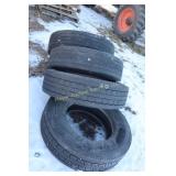 (4) 295/75 E 22.5 Tires