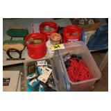 screws, bungee cords, hardware