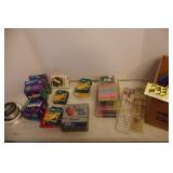 fishing line, lots of beads, etc