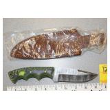 Damascus Blade knife w/sheath