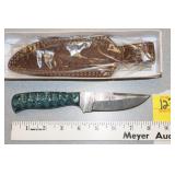 Damascus Blade knife with sheath