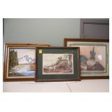 2 Prints & 1 Painting