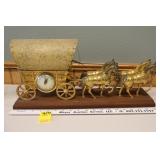 Vintage Stagecoach lamp / clock