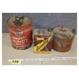 vintage gas & oil cans