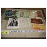 Vintage Postcards, tickets, area receipts, etc