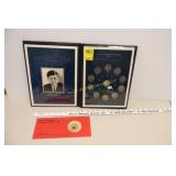 JFK Half Dollars in folder - 11ct -1 silver