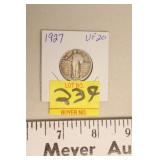 1927 Silver Liberty Quarter UF20