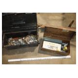 bit & chisels, miter saw, tool boxes