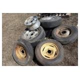 implement tires & 4 aluminum GM 16" wheels