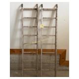 pair of metal ramps