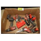 Milwaukee tools, batteries, charger