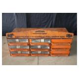 Lamson metal hardware store cabinet